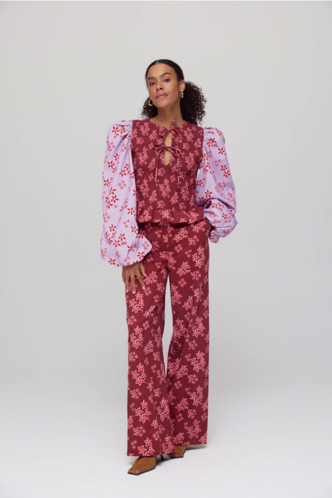 HOLLY PA AW25C101 1253 Pink Star - Wine Berry
